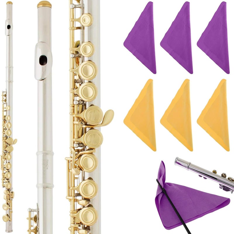 REMAGIC Flute Cleaner Care Cleaning Kit, Flute Cleaning Rod and Clothes, Flute Cleaning Rod Cleaning Swabs, Flute Cleaning Kit with 6 Microfiber Cleaning Clothes, Musical Instruments Polishing and Cleaning - Image 4